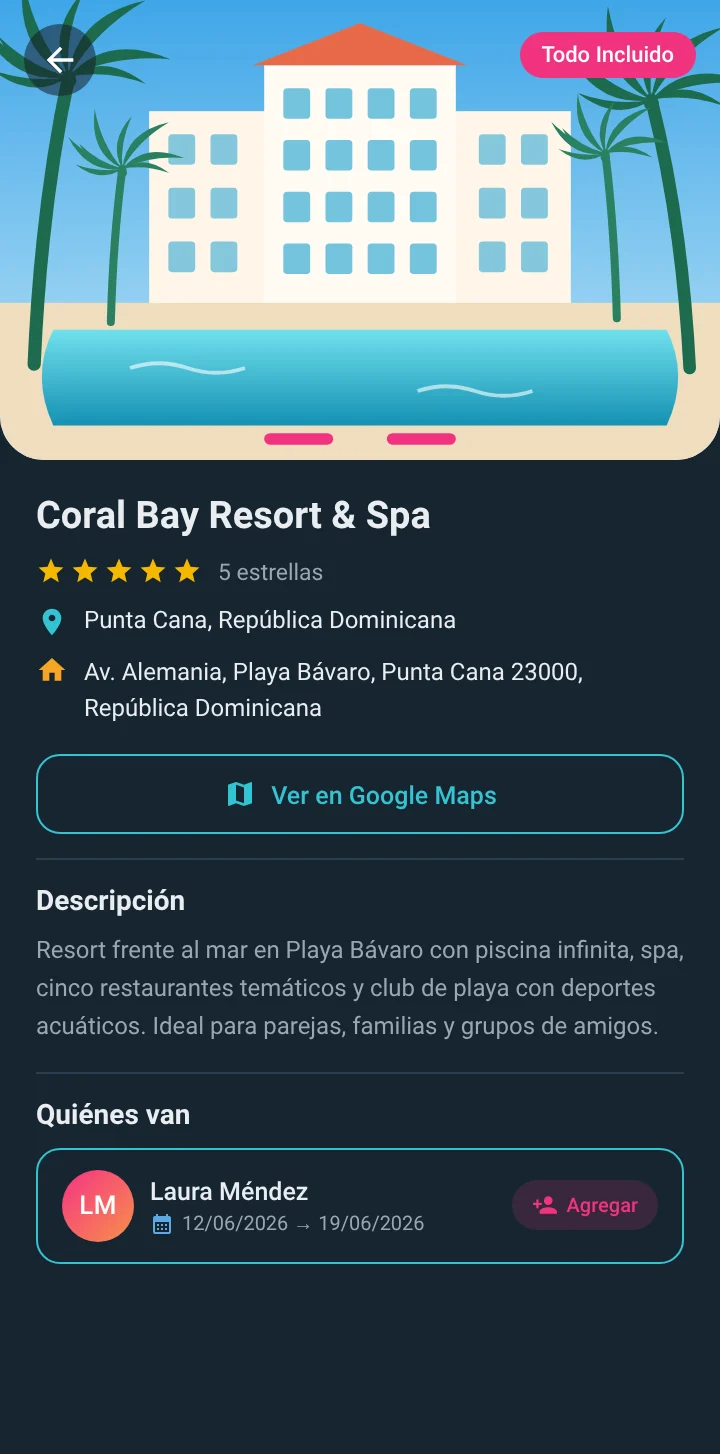 Detalle del resort